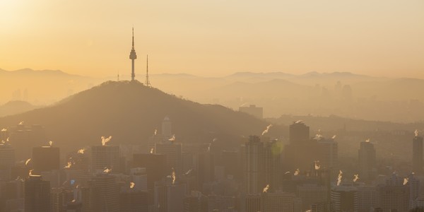 사진=미세먼지로 뒤덮인 서울시내 전경